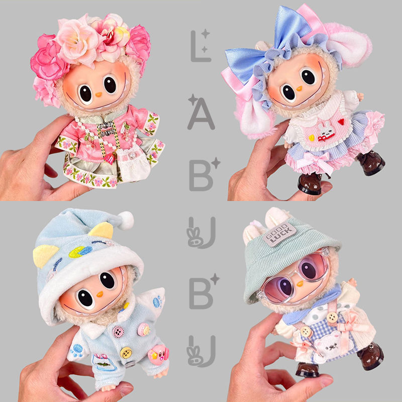 เครื่องประดับดอกไม้ Labubu เสื้อผ้า