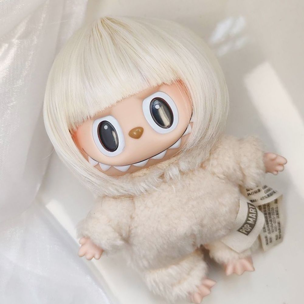 Labubu วิกผมไหมอุณหภูมิสูง